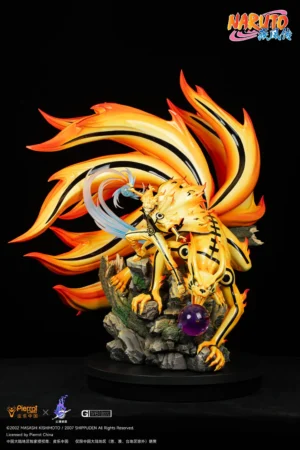 Alternative view of Naruto Shippuden – Naruto & Kurama “Six Paths Mode” Diorama Statue – Pickstar Studio
