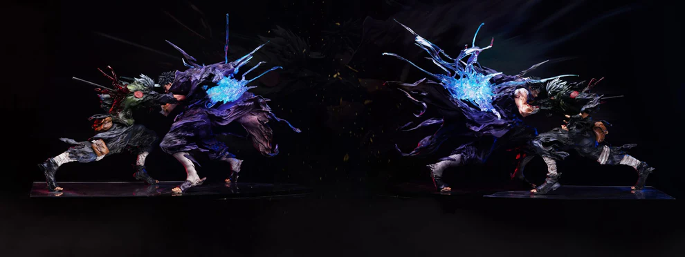 Naruto – Kakashi Hatake VS Obito Uchiha Final Battle Diorama Statue – Iron Curtain Studio - Image 3