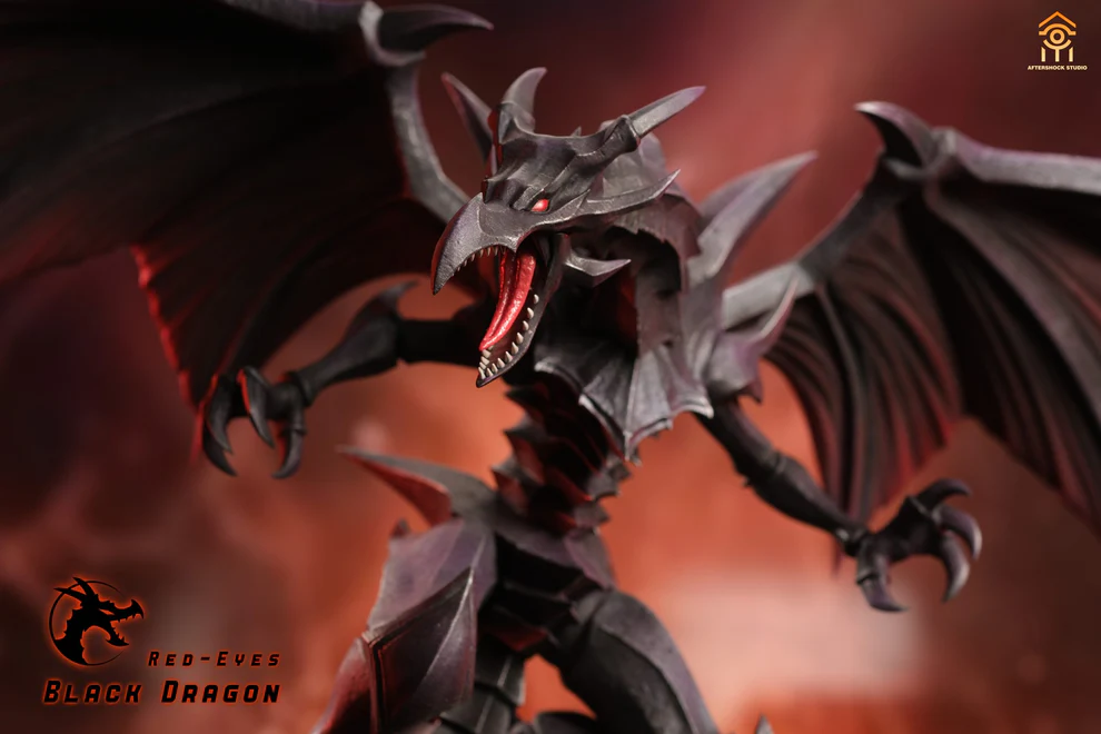 Yu-Gi-Oh! – Blue-Eyes White Dragon & Red-Eyes Black Dragon 1/7 Scale Statue Set – Aftershock Studio - Image 2