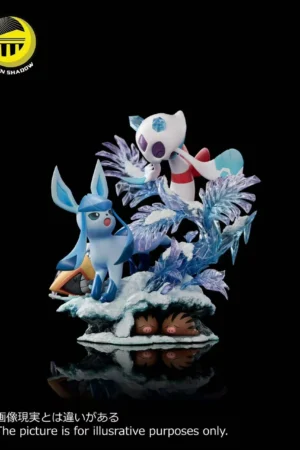 Alternative view of Pokémon Glaceon & Froslass Ice-Type Diorama 1/6 Scale Statue - Moon Shadow Studio