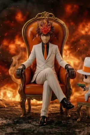 Katekyo Hitman Reborn! Tsunayoshi Sawada & Reborn Premium Statue Set - KG Studio