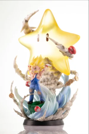 SSJ Mario Parody Fusion Collectible | Limited Edition LED Statue - Chao She Studio