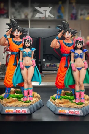 Alternative view of Goku Youth × Chi-Chi Youth Dragon Ball | Dual Character Display Statue - Sky End Studio