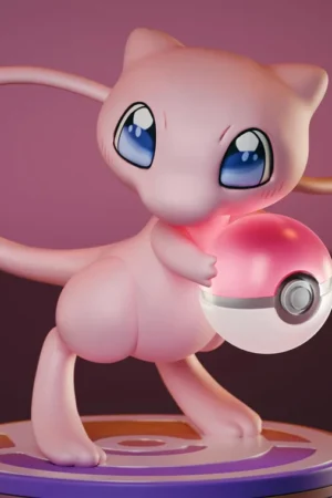Mew Pokémon Dual Size LED Resin Collectible - Fat Boy Studio