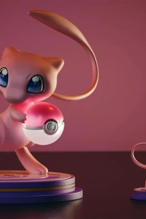 Alternative view of Mew Pokémon Dual Size LED Resin Collectible - Fat Boy Studio