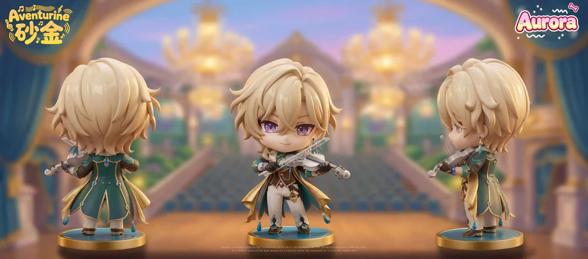 Aurora Studio – Chibi Aventurine Honkai: Star Rail | Chibi Collectible Statue - Image 2