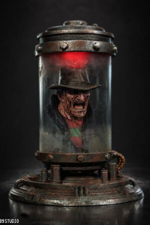 Alternative view of 3109 Studio – Michael Myers & Freddy Krueger Head Jar Horror Series | 1/4 Scale Dual Size Resin Collectible