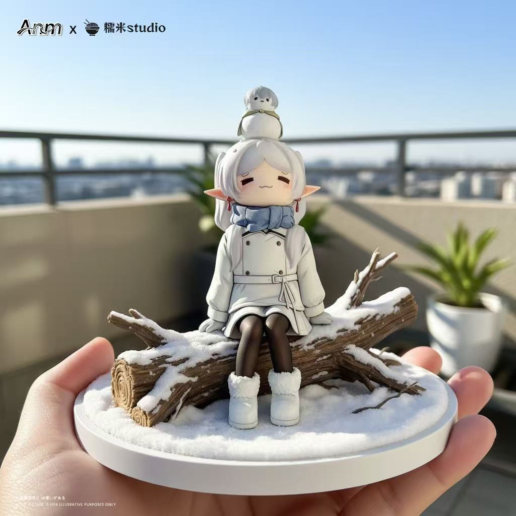 ANM Studio × Nuo Mi Studio – Desktop Series: Snow Frieren Frieren: Beyond Journey’s End | Resin Desktop Statue