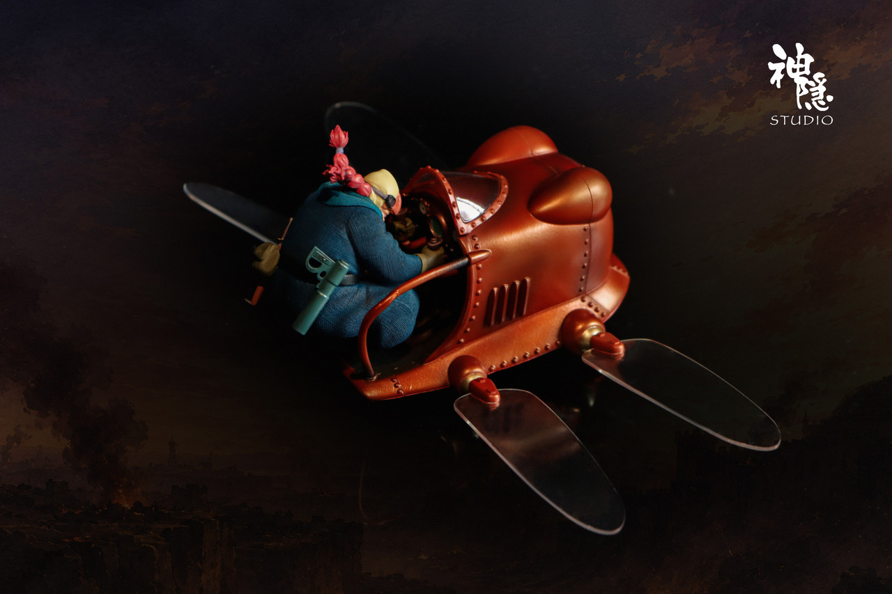 Shen Yin Studio – Castle in the Sky “Flaptter” (LED Version) Studio Ghibli | Diorama Resin Collectible - Image 5
