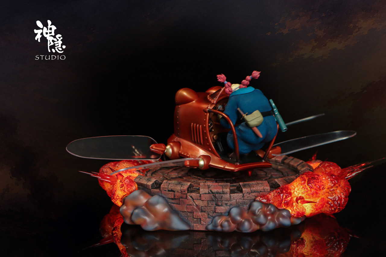 Shen Yin Studio – Castle in the Sky “Flaptter” (LED Version) Studio Ghibli | Diorama Resin Collectible - Image 6