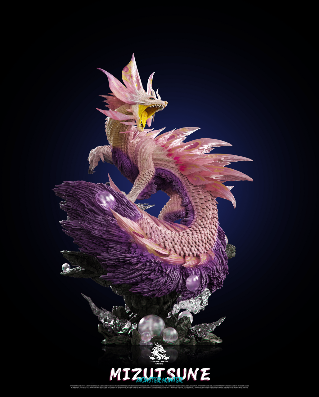 Dragon Realm Studio – Mizutsune Monster Hunter Resin Figure (Video Game Collectible) - Image 5