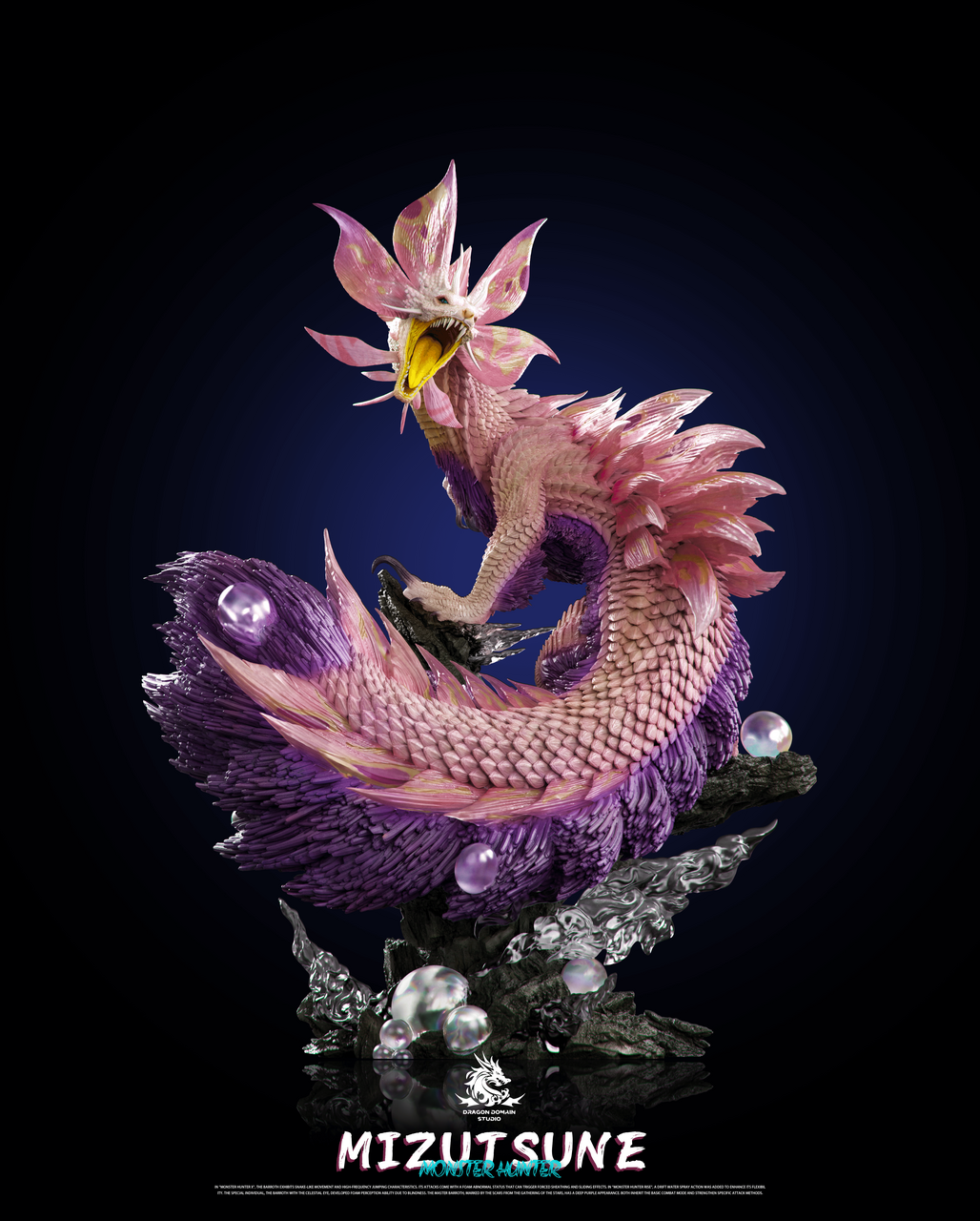 Dragon Realm Studio – Mizutsune Monster Hunter Resin Figure (Video Game Collectible) - Image 6
