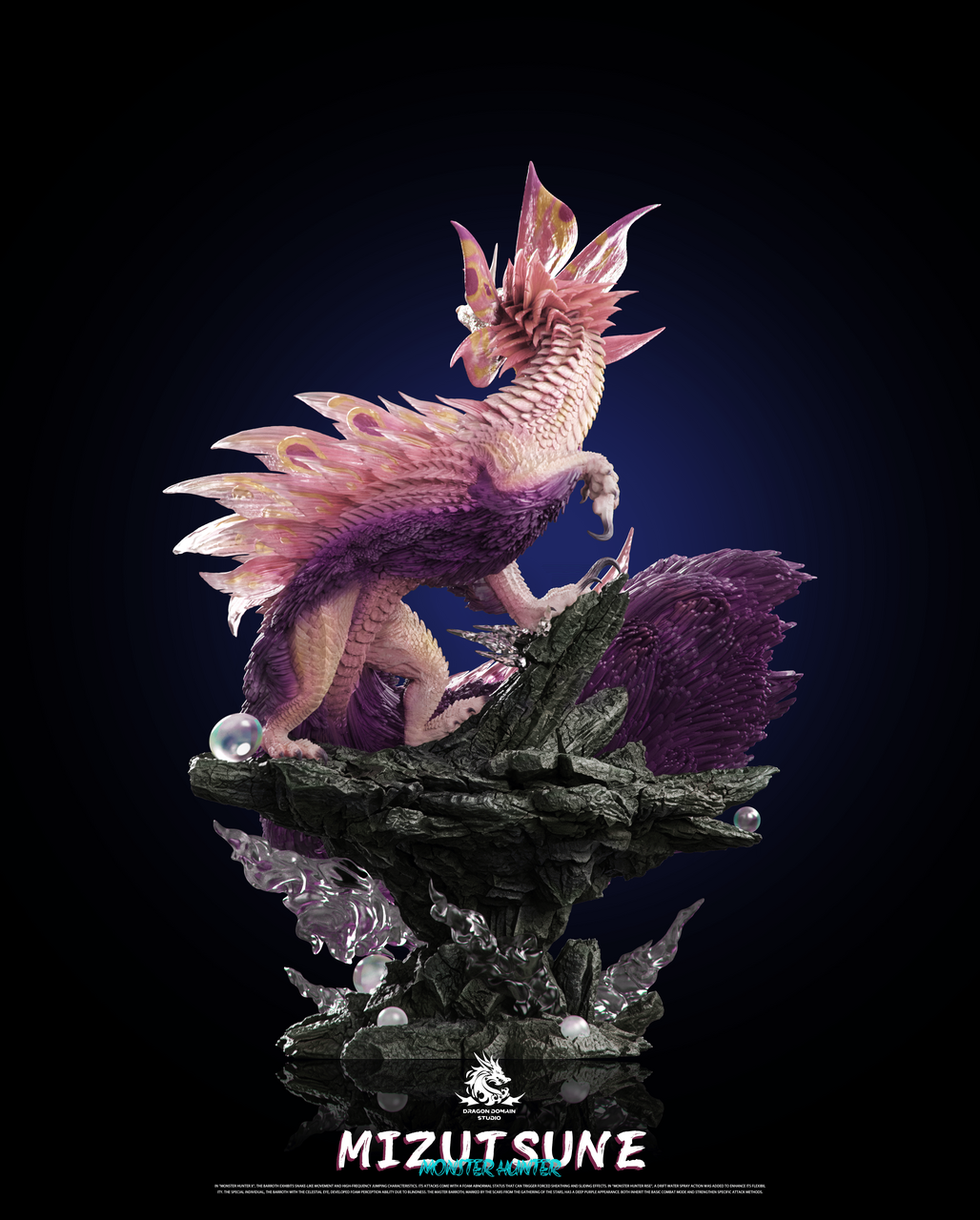 Dragon Realm Studio – Mizutsune Monster Hunter Resin Figure (Video Game Collectible) - Image 7