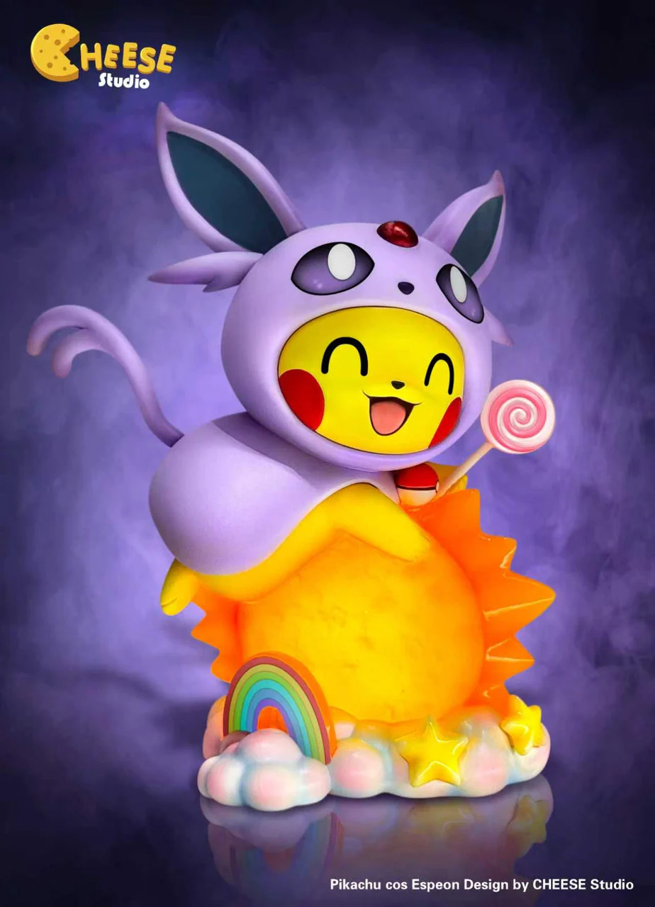 Cheese Studio – Pikachu Cosplay Series Espeon & Sylveon Pokémon Resin Statues