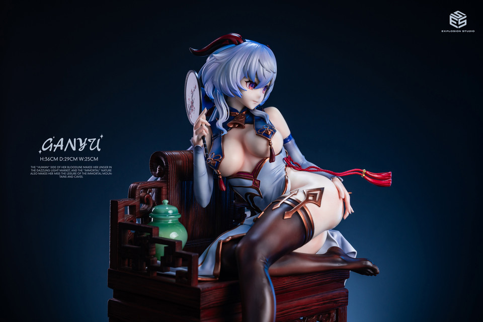 Genshin Impact – Ganyu 1/4 Scale Statue EX B Ultimate Edition (A+C Dual Version Set) – ESS Studio Premium Collectible - Image 3