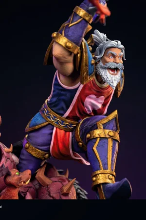 Alternative view of Hearthstone / World of Warcraft – Leeroy Jenkins Statue 1/10 & 1/6 Scale – HEX Collectibles