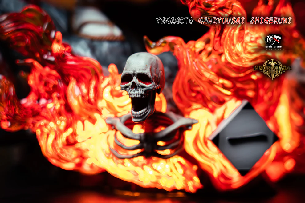 BLEACH – Yamamoto Genryusai Shigekuni “Ryujin Jakka” 1/6 Scale LED Statue – Niren × Immortal War Studio - Image 5