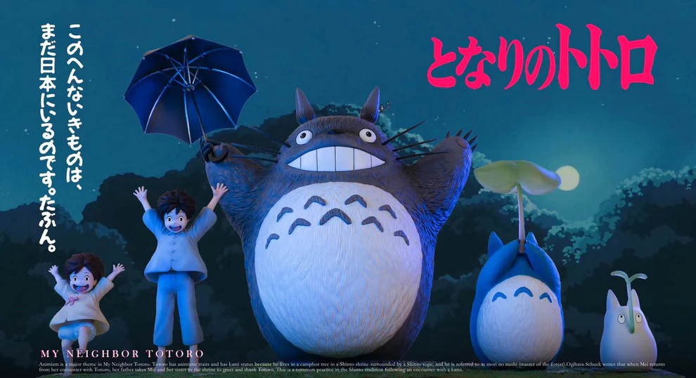 My Neighbor Totoro – Mei Kusakabe, Satsuki & Totoro Statue Set – White Deer Studio - Image 6