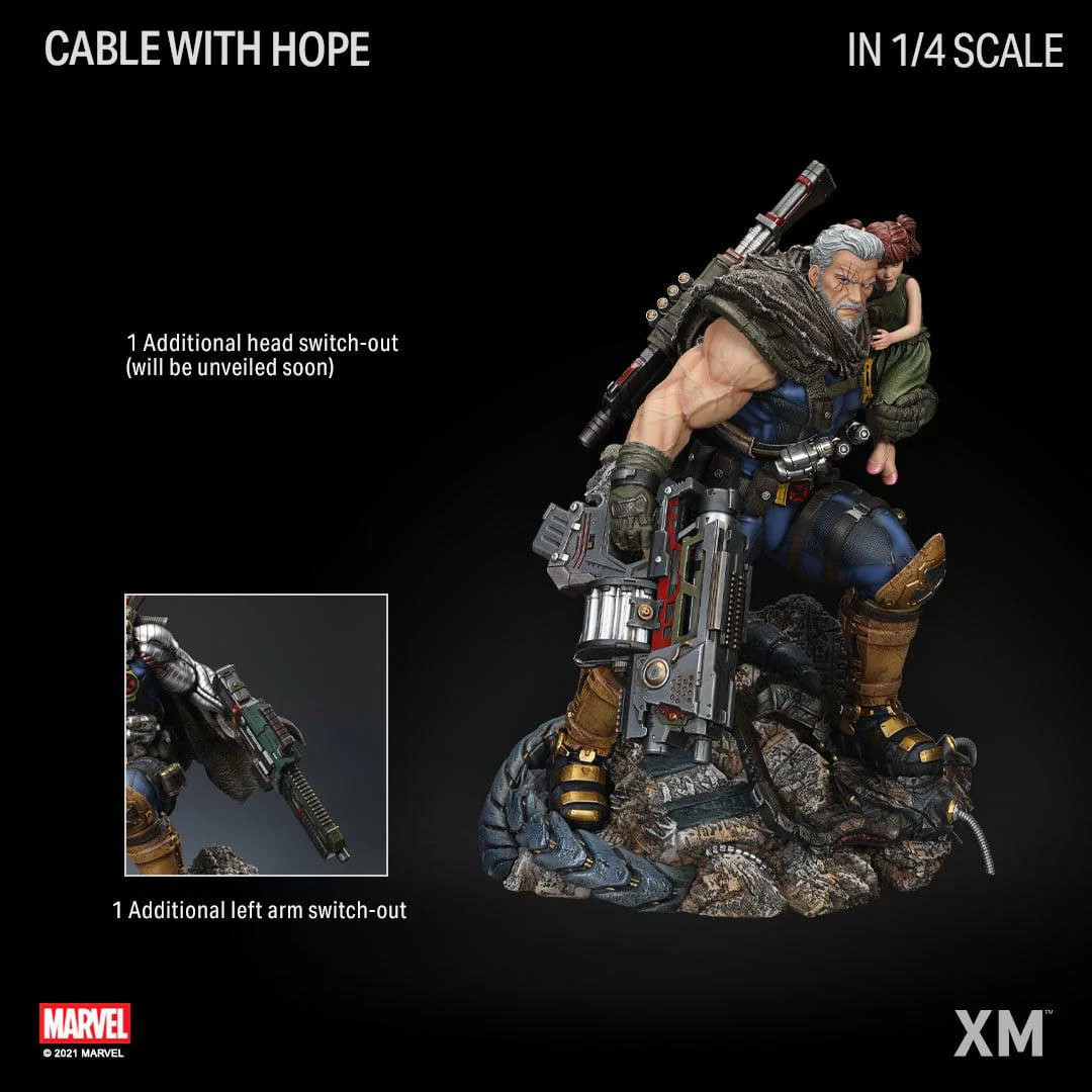 XM Studios – Cable with Hope Marvel / X-Men | 1/4 Scale Licensed Statue - Image 3