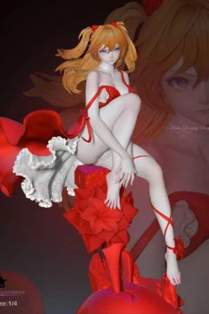Alternative view of Xiangling & Kamisato Ayaka Genshin Impact 1/4 Scale TOPGK Statue - Star Studio