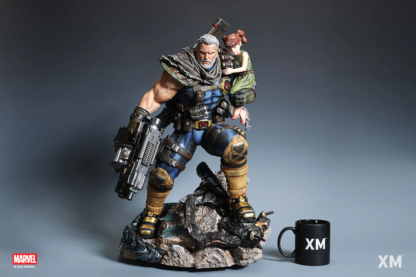 XM Studios – Cable with Hope Marvel / X-Men | 1/4 Scale Licensed Statue - Image 12