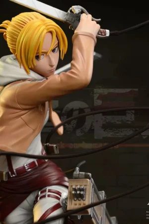 Alternative view of Attack on Titan – Annie Leonhart ODM Gear Combat Pose 1/7 Scale GK Statue – Sure Studio × ERA Studio Limited Edition Resin Figure