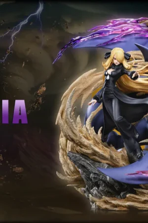 Pokémon – Cynthia & Garchomp Battle Diorama Statue Limited Edition – Fantasy Studio