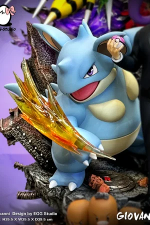 Alternative view of Pokémon – Giovanni & Team Rocket Elite Pokémon Diorama – EGG Studio