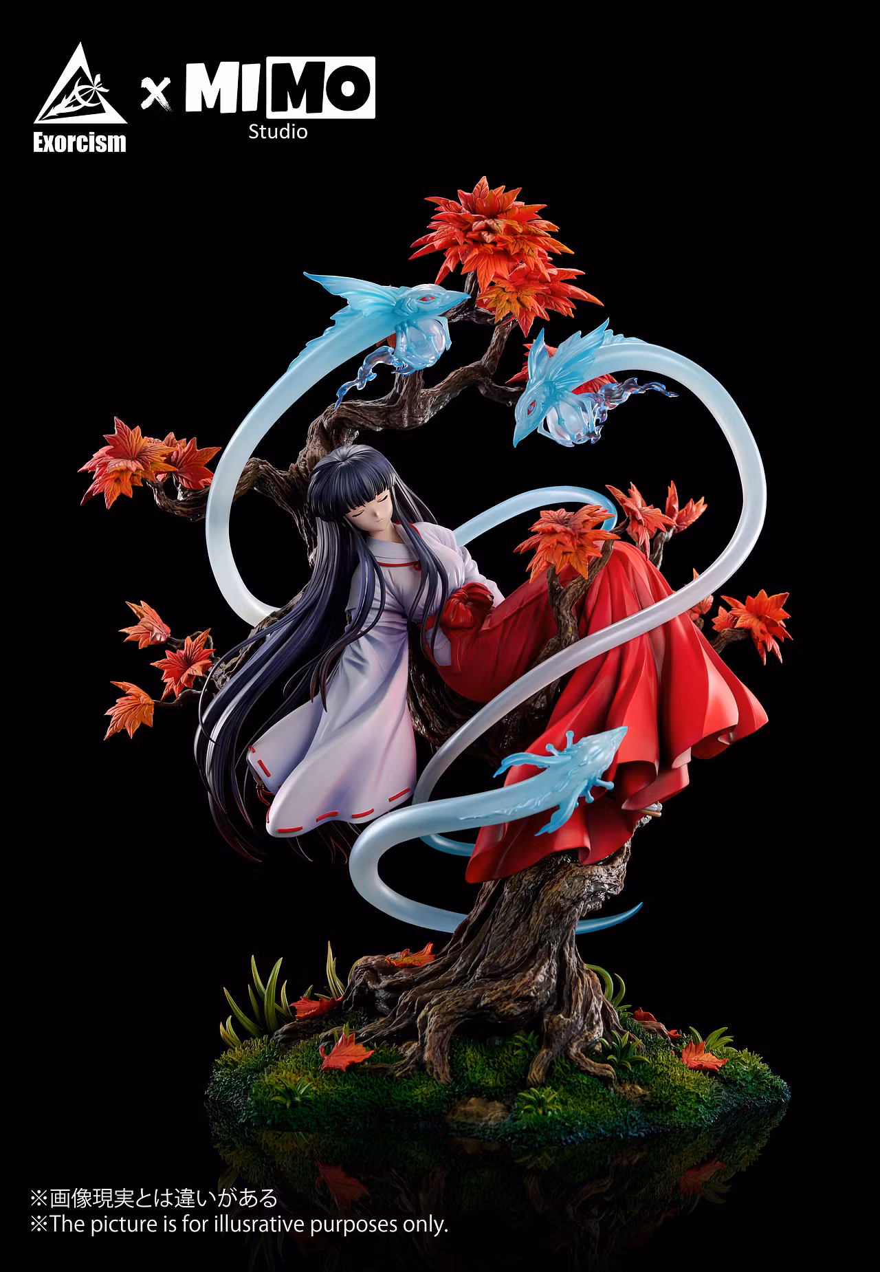Exorcism Studio × MIMO Studio – Kikyo Falls Asleep InuYasha | 1/6 Scale Resin Statue - Image 2