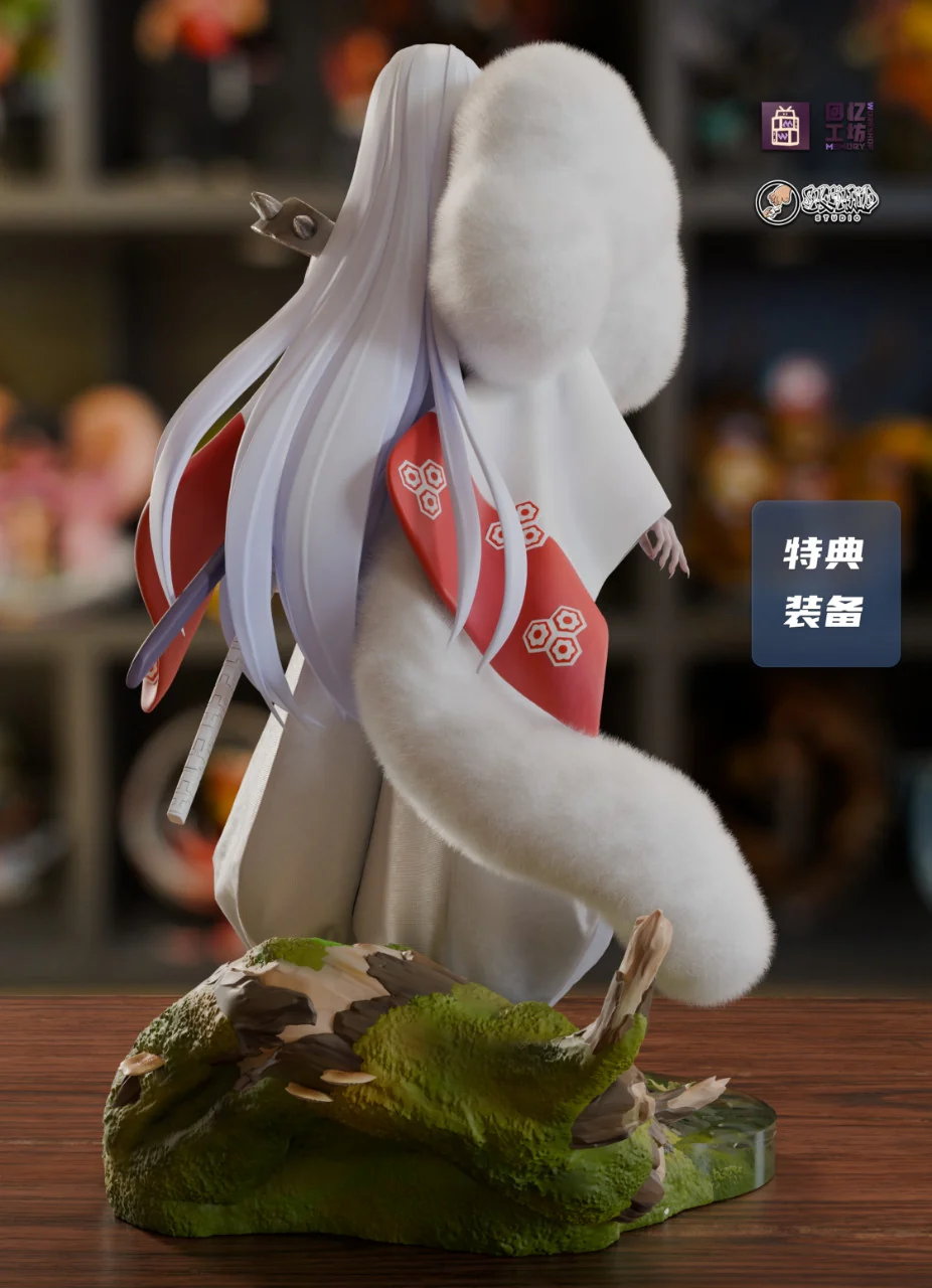 Inuyasha – Sesshomaru Classic Standing Pose 1/6 Scale GK Statue with Flocked Fur Collar – Memory Workshop × Showhand Studio Limited Resin Figure - Image 6