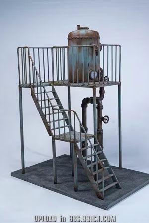 Alternative view of MMMTOYS – 1/12 “The Rust Prologue” M2607  Licensed Metal Diorama Display Piece