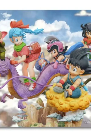 Dragon Ball Kid Goku & Bulma and Friends Diorama Statue - DB Studio