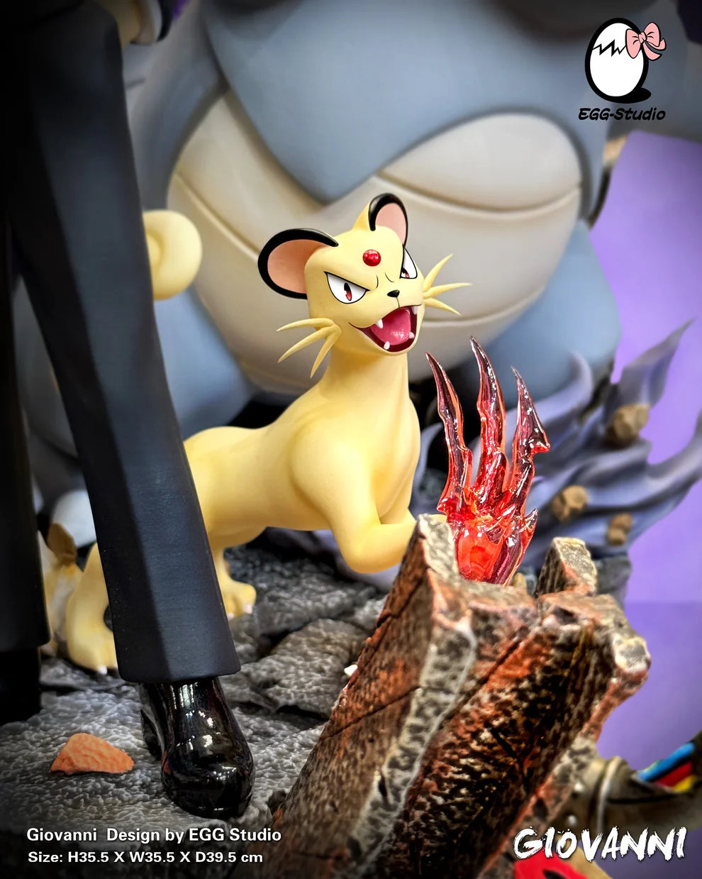 Pokémon – Giovanni & Team Rocket Elite Pokémon Diorama – EGG Studio - Image 3