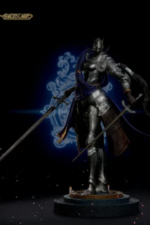 Alternative view of Elden Ring: Shadow of the Erdtree – Rellana, Twin Moon Knight Statue – Sword and Wing Studio