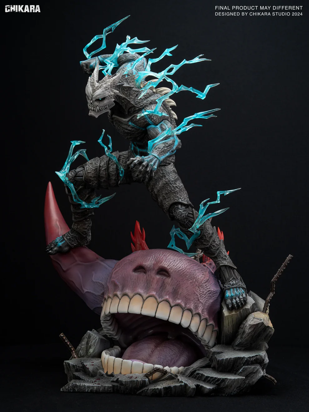 Kaiju No. 8 – Kafka Hibino Kaiju Form LED Statue 1/6 & 1/4 Scale – Chikara Studio - Image 6
