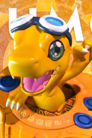 Alternative view of Digimon Agumon & Digivice Adventure WCF Scale Mini Statue - VG Studio