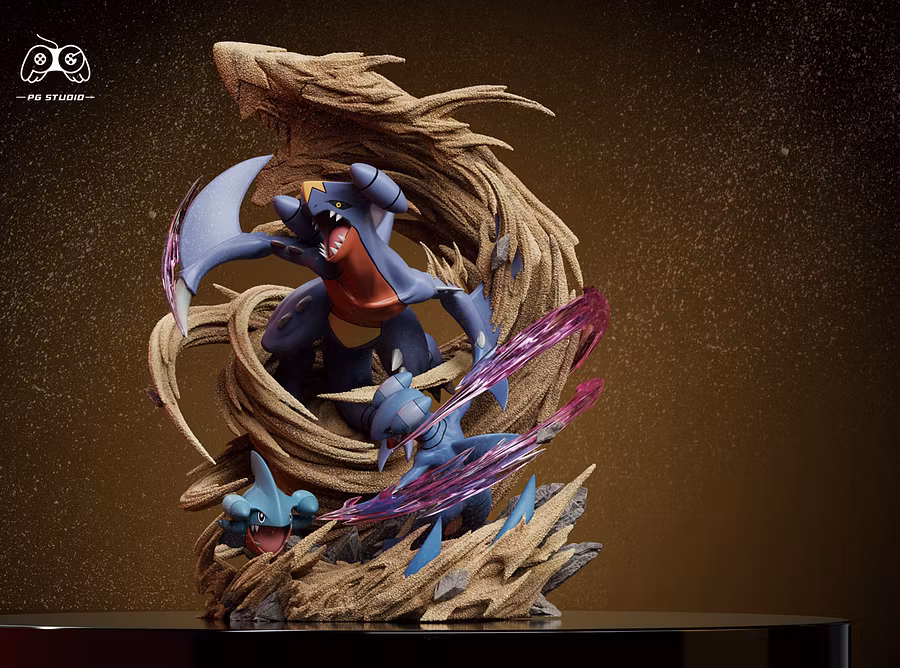 PG Studio – Pseudo Legendary Series Garchomp Pokémon | 1/6 Scale Resin Statue
