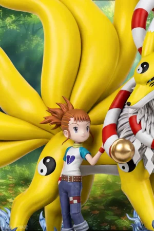 BBSD Studio – Ruki & Kyubimon Digimon Resin Statue