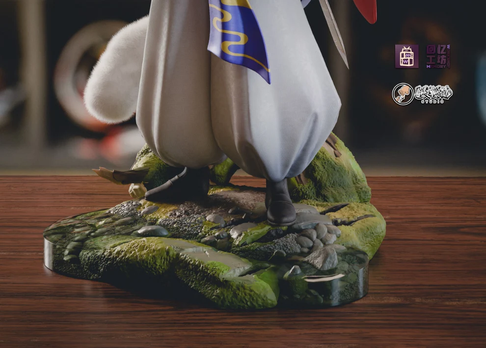 Inuyasha – Sesshomaru Classic Standing Pose 1/6 Scale GK Statue with Flocked Fur Collar – Memory Workshop × Showhand Studio Limited Resin Figure - Image 5