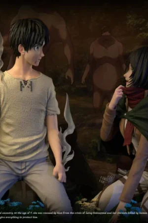 Attack on Titan – Eren Yeager & Mikasa Ackerman Emotional Scene 1/6 Scale Statue – Sure Studio