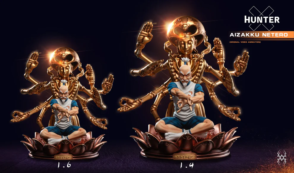 Hunter × Hunter – Isaac Netero Hyakushiki Kannon Statue 1/6 & 1/4 Scale – YU Studio - Image 9