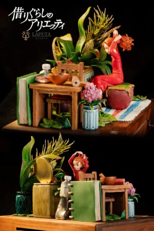 Alternative view of The Secret World of Arrietty – Arrietty Diorama Statue – Laputa Studio