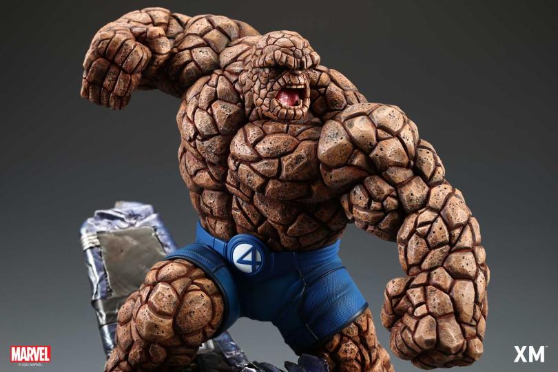 Marvel Fantastic Four The Thing 1/4 Scale Statue – XM Studios Limited Edition Premium Collectible Diorama - Image 8