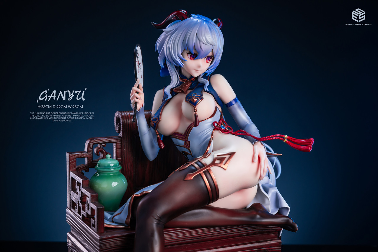Genshin Impact – Ganyu 1/4 Scale Statue EX B Ultimate Edition (A+C Dual Version Set) – ESS Studio Premium Collectible - Image 4