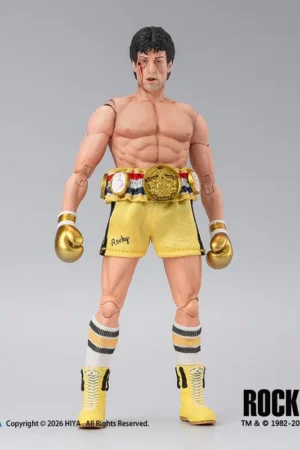 Hiya Toys Rocky III Rocky Boxer Version 1/12 Scale Action Figure – Rocky III EXQUISITE SUPER Series Licensed Collectible