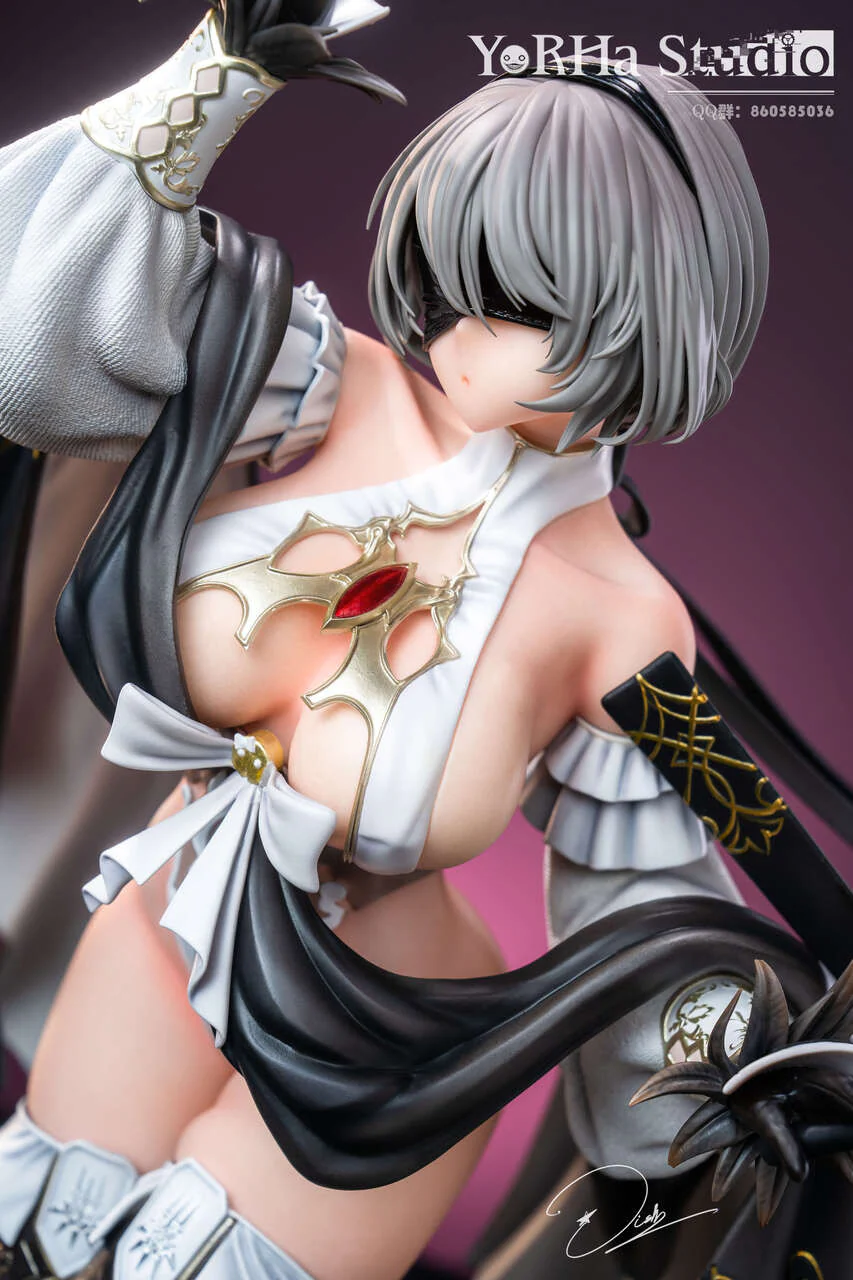 NieR: Automata – YoRHa No.2 Type B (2B) Witch Fantasy Ver. 1/4 Scale Statue – YoRHa Studio - Image 12