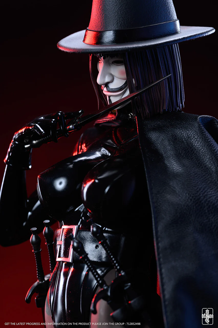 V for Vendetta – Miss Vendetta (Gender-Swapped V) 1/4 Scale Statue – Dtalon Studio Limited Edition Collectible - Image 6