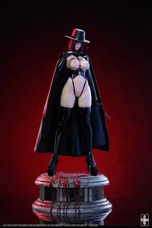 Alternative view of V for Vendetta – Miss Vendetta (Gender-Swapped V) 1/4 Scale Statue – Dtalon Studio Limited Edition Collectible