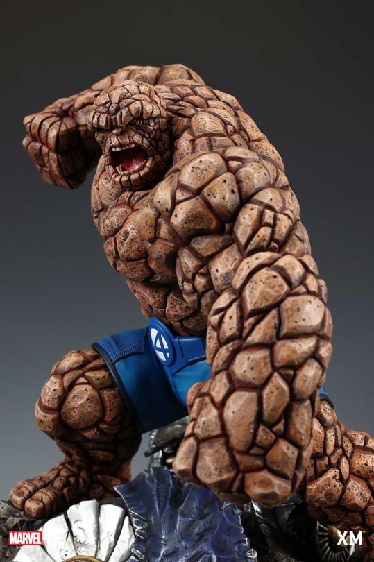 Marvel Fantastic Four The Thing 1/4 Scale Statue – XM Studios Limited Edition Premium Collectible Diorama - Image 7