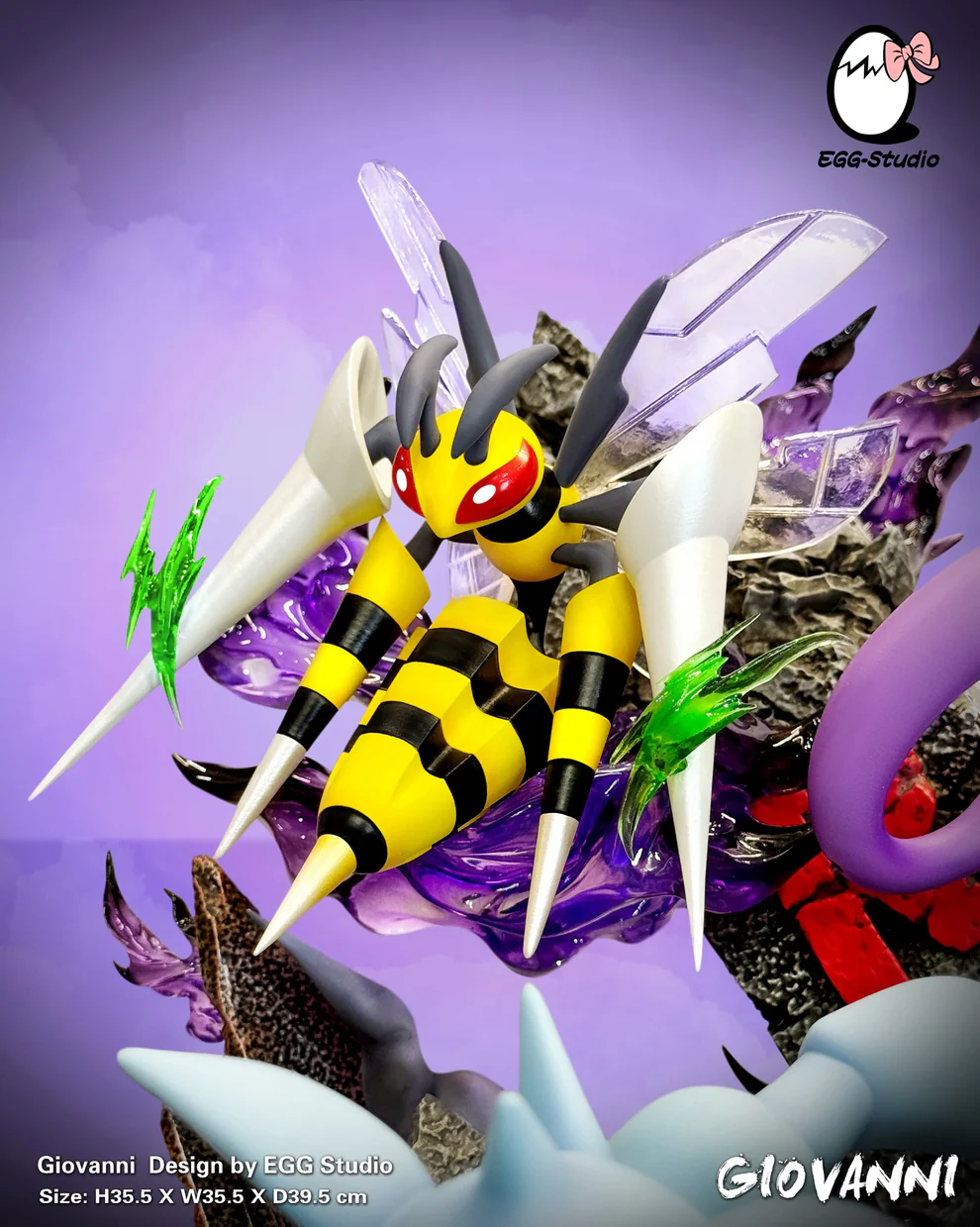 Pokémon – Giovanni & Team Rocket Elite Pokémon Diorama – EGG Studio - Image 4